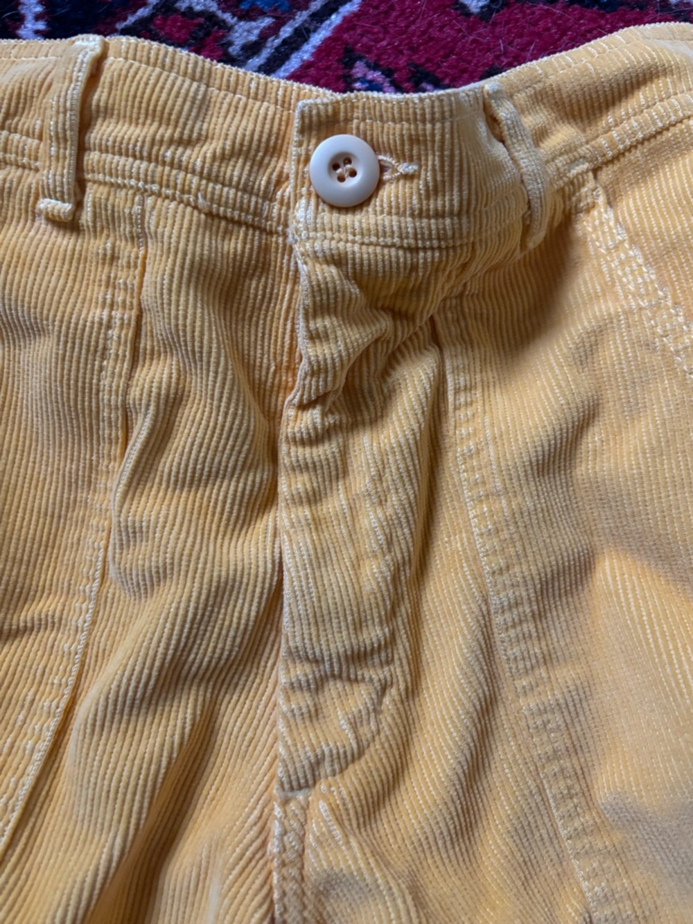 Jungmaven bright yellow Cabuya Cord Shorts XS NWOT - Picture 2 of 6
